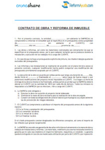 Descarga Gratuita de un Modelo de Contrato de Reformas