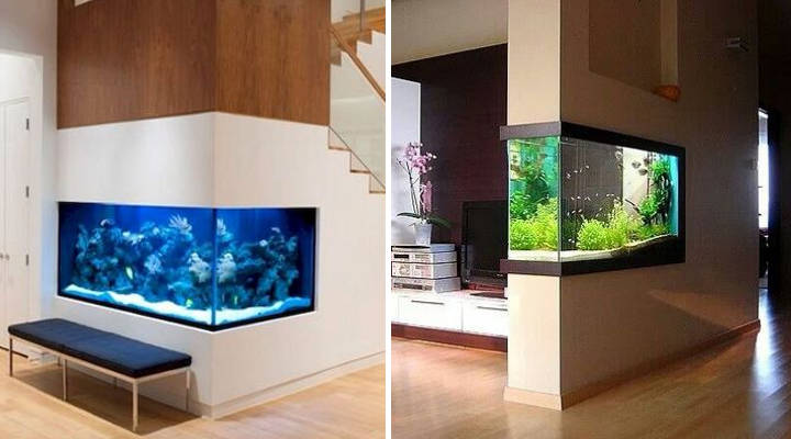 Decorar la casa con un acuario