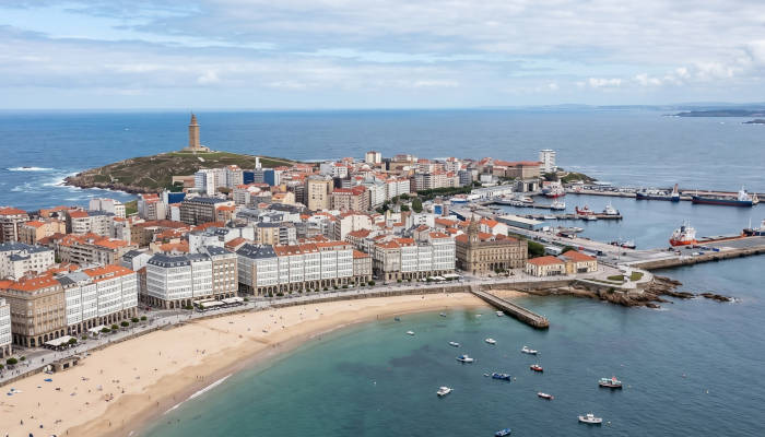 Recreación de A Coruña