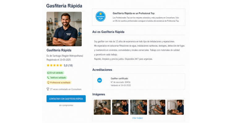 Ejemplo de perfil completo