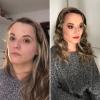 Antes y despues maquillaje de fiesta