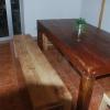 Mesa comedor con bancos