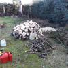 Trocear leña para chimenea