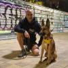 Sesiones nocturnas para abordar los problemas de inseguridades de Yuki ( hembra mix de Malinois) en Sabadell.