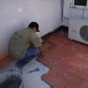 Terraza tela y pavimentada, 