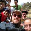 Con grupo de alumnos en el camino inca peruano