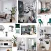 Moodboard inspiración para salón contemporáneo con toques boho