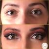 Antes y después maquillaje de ojos 