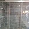 Baño con nicho en la pared, azulejo 30x10