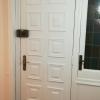 Piso Espronceda, puerta principal esmaltada y lacado fino en blanco.