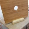 Base maciza de madera bambu
