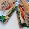 Sanwich nutritivo para el trabajo o un picnic