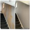 Antes y Despues - Quitar papel de pared y pintar