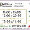 Horario de nuestra tienda física