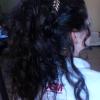 Recogido cabello rizado 1