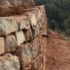 Construcción de muro de rocalla en Vacarisses 
