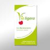 tarjeta de presentación y logo de nutricionista y su programa Vía ligera
