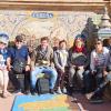 Con un grupo francés en la Plaza de España