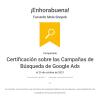 Certificado Oficial Google Ads Red de Búsqueda