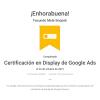Certificado Oficial Google Ads Red de Display
