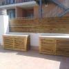 Muebles de terraza para ocultar aire acondicionado y lavadora 