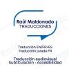 Raúl Maldonado Traducciones