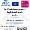 Licencia para drones A1, A2, A3