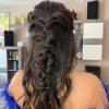 Peinado con trenza espiga para invitada