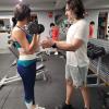 Entrenando con Belén, no lleva mucho, pero está mejorando a pasos agigantados😁💪