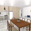 Proyecto reforma estancia living, cocina-comedor