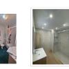 Cambio de bañera por plato y instalación de falso techo y pintura