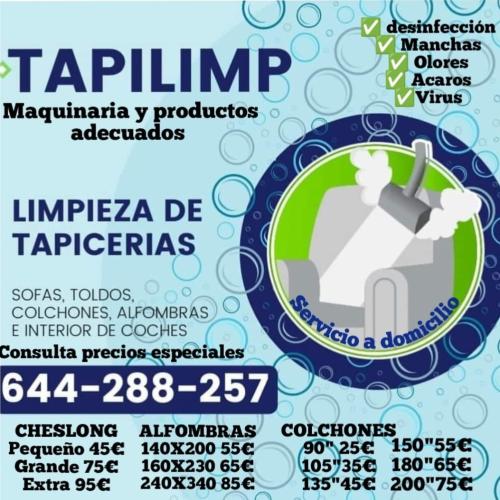 Limpieza de tapicerías en Málaga