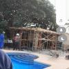Pérgola en construccion