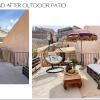 Patio antes y después