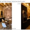 Comedor y cocina antes y después