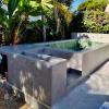 Microcemento piscina villa