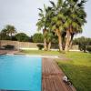 piscina, jardín