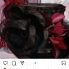Sombrero steampunk forrado con pluma y flor