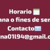 Email y horario
