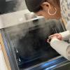 Limpieza a vapor profunda de horno
