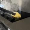 Limpieza con maquina profesional vaporizadora