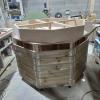 Fabricación de heptágono a medida para quiosco
