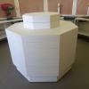 Fabricación de heptágono a medida para quiosco