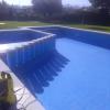 Limpieza y reposición de gresite viejos en piscina