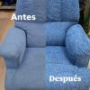 Antes y después sillón reclinable
