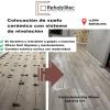 Colocación de suelo  cerámico con sistema de nivelación