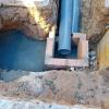 Tubería de PVC y arqueta de ladrillo en una obra civil en Reus - LUCMAR URBA