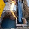 Tubo de desagüe de PVC hacia arqueta en Reus - LUCMAR URBA