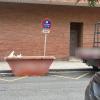 Contenedor de escombros de una obra en Tarragona - LUCMAR URBA