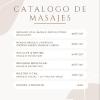 Masajes Catálogo Masajes Catálogo